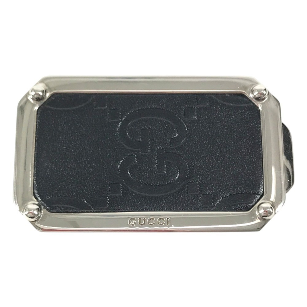 GUCCI (Gucci) Unknown GG Logo Wallet Money Clip Leather Metal Men's Women's B...